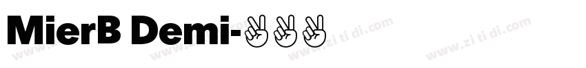 MierB Demi字体转换
